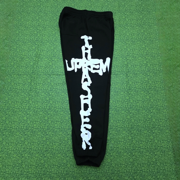 Black Thrasher Sweatpants - Picture 3 of 5